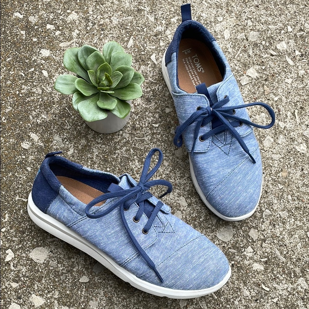 Toms | Del Rey Blue Casual Lace Up Sneakers